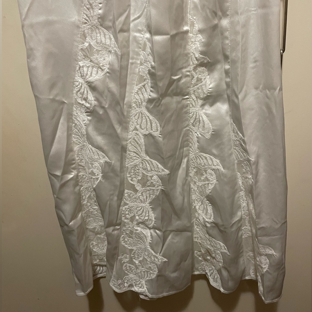 Free People White Slip Skirt with Lace, Elastic Waist, Size XS, NWOT